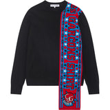 CDG SHIRT Pullover mit Schal-Detail