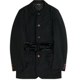 Black CDG Langes Rüschenjacket