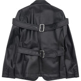 Black CDG Doppelschnallen-Blazer