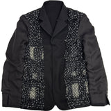 Black CDG Reversible Frilled Jacket