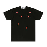 Play Comme des Garçons T-Shirt mit Streu-Herzen
