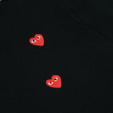 Play Comme des Garçons T-Shirt mit Streu-Herzen