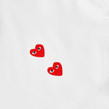 Play Comme des Garçons Langarm T-Shirt mit Vierfach-Herz Print