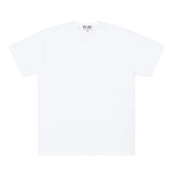 Play Comme des Garçons Klassisches T-shirt mit rotem Herz auf dem Rücken - Weiß