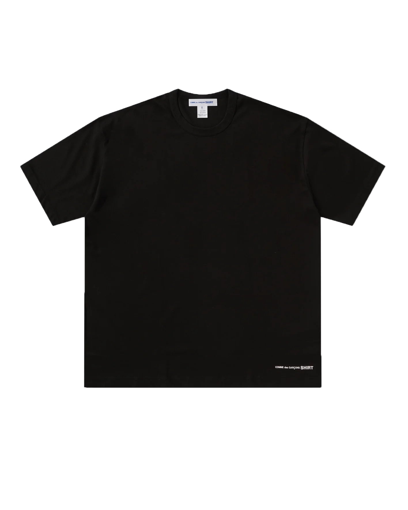 CDG SHIRT Logo Big T Shirt Black