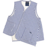CDG SHIRT x Lavenham Diagonal geschnittene Thornham Streifen Weste