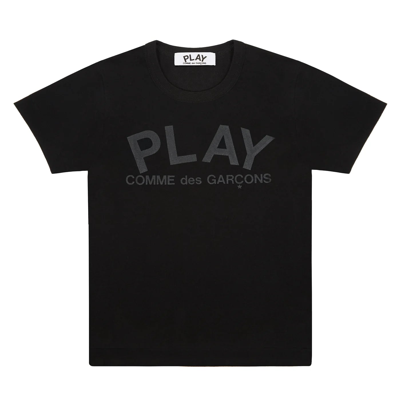 Black cdg shirt sales