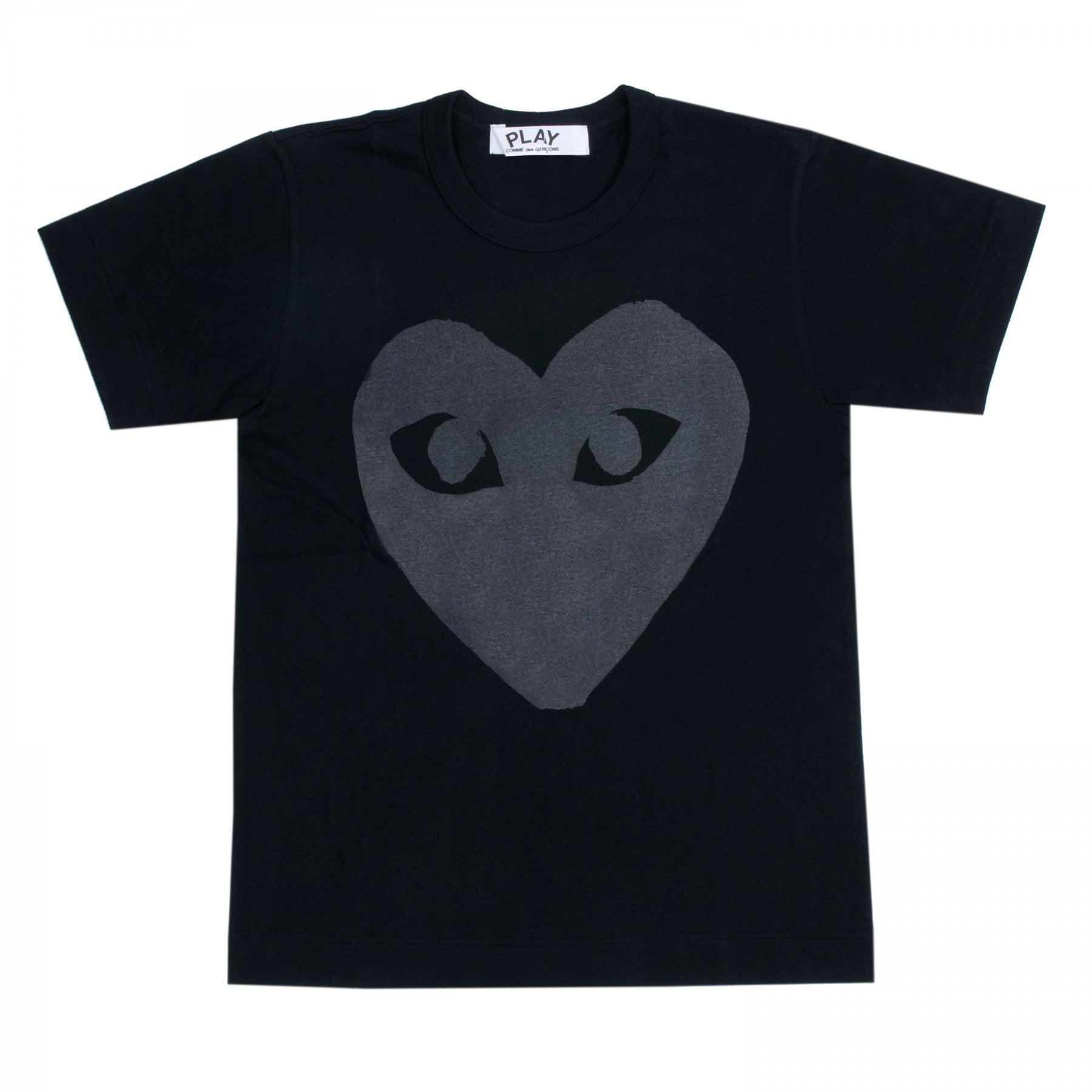 Play Comme des Garcons T shirt Print Big Black Printed Heart