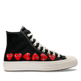 CDG PLAY x CONVERSE Chuck Taylor'70 Multiheart / High Top / Black
