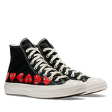 CDG PLAY x CONVERSE Chuck Taylor'70 Multiheart / High Top / Black