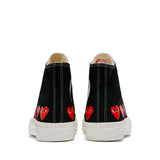 CDG PLAY x CONVERSE Chuck Taylor'70 Multiheart / High Top / Black