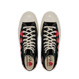 CDG PLAY x CONVERSE Chuck Taylor'70 Multiheart / High Top / Black