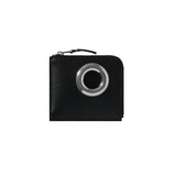 CDG Wallet Silver Eyelet Serie - Schwarz - SA3100SE