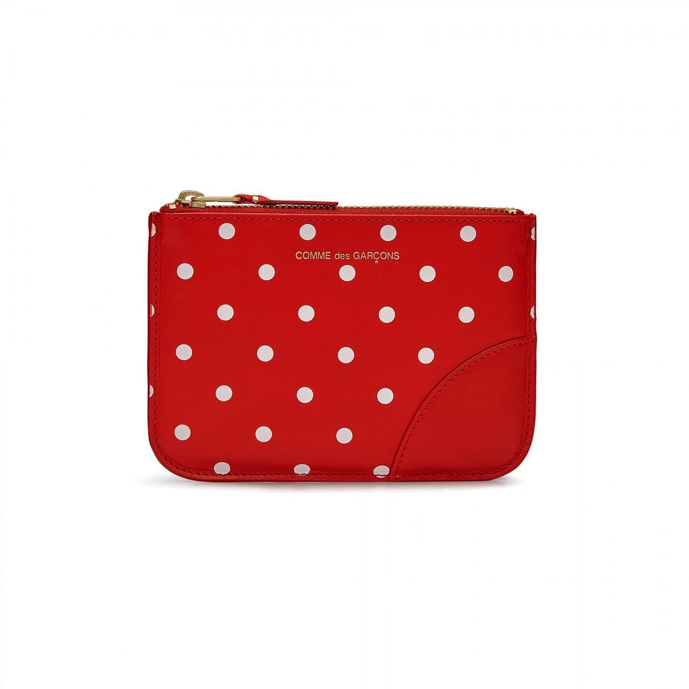 CDG Polka Dot Wallet Red SA8100PD