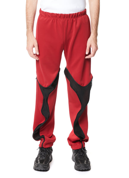 Olly Shinder Track Pants with Tri Zip Detail - Rot