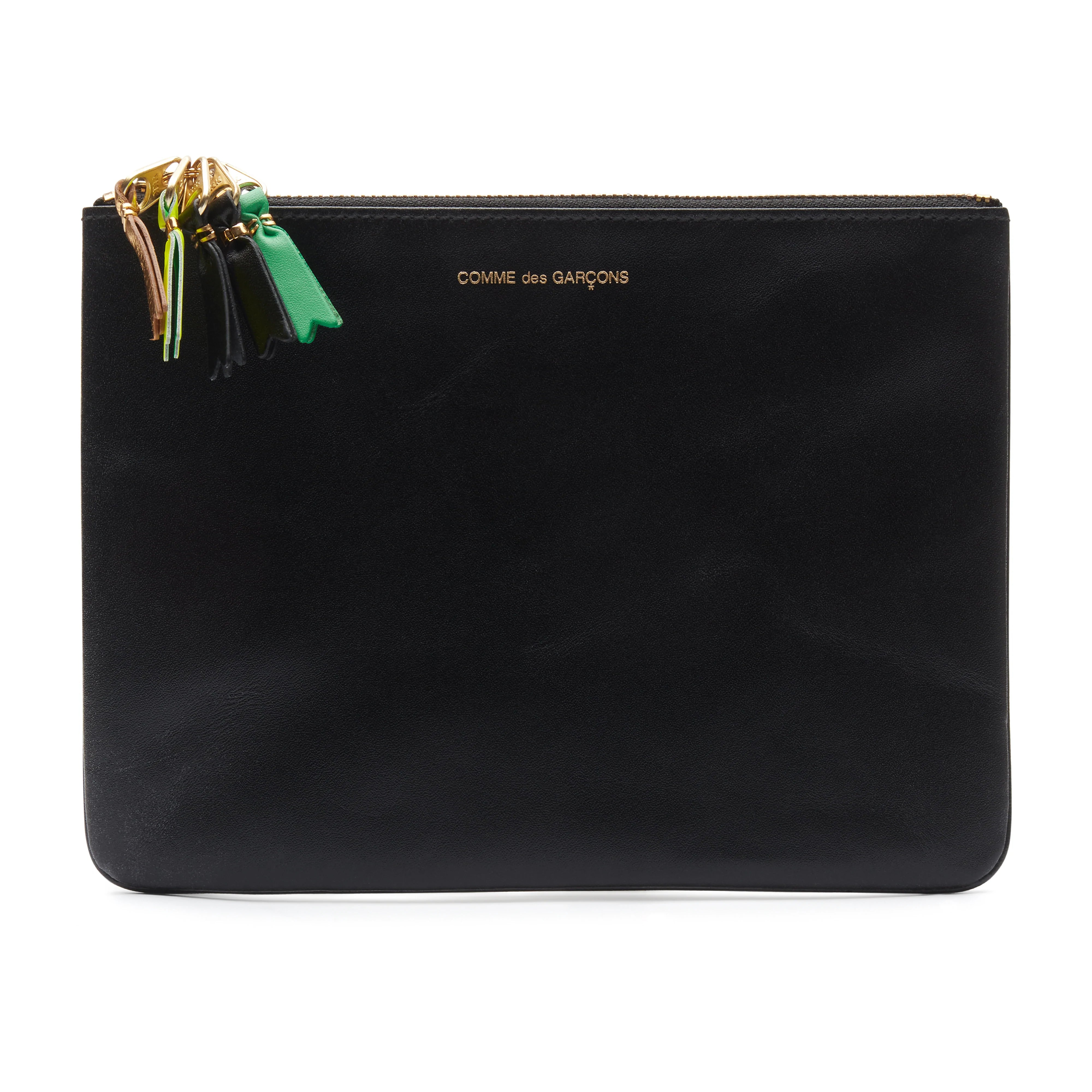 COMME DES GARÇONS Zipper Pull Wallet - Black / SA5100ZP – COMME 