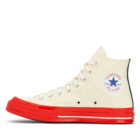 CDG PLAY x CONVERSE Chuck Taylor'70 Red Sole / High Top / Weiss