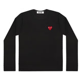 Langarma we shirt Longsleeve manche longue rotes Herz red heart logo emblem patch Comme des Garcons Commes des Garcon Comme de Garcons Comme de Garcon Comm des Garcons