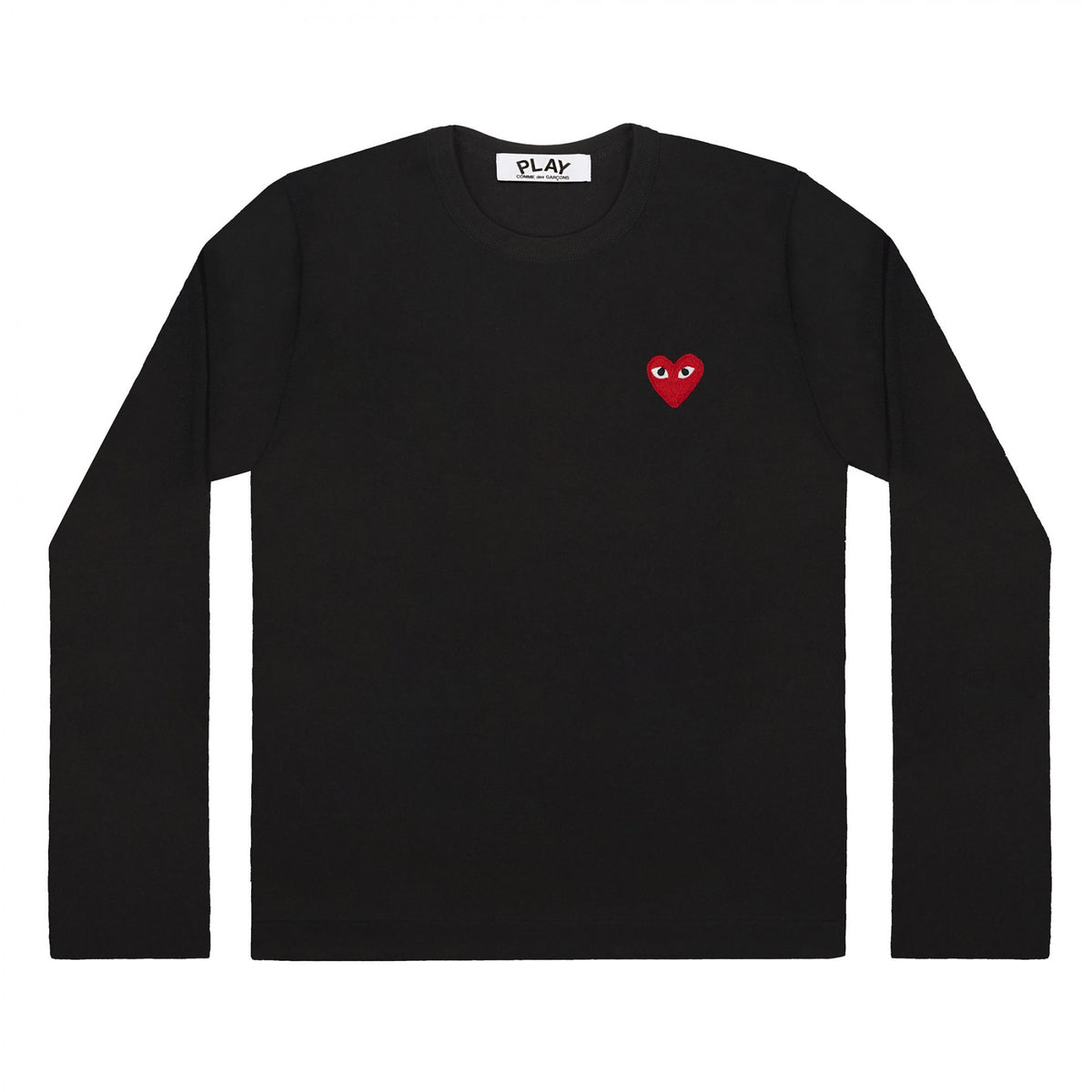 Black and red best sale comme des garcons shirt