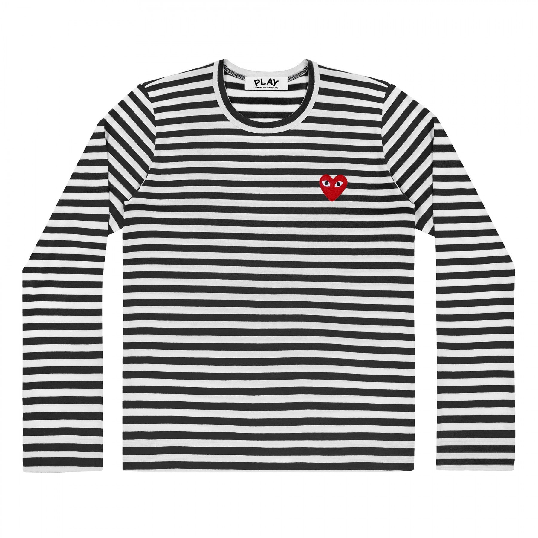 Langarma we shirt Longsleeve manche longue rotes Herz red heart logo emblem patch Comme des Garcons Commes des Garcon Comme de Garcons Comme de Garcon Comm des Garcons