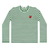 Langarma we shirt Longsleeve manche longue rotes Herz red heart logo emblem patch Comme des Garcons Commes des Garcon Comme de Garcons Comme de Garcon Comm des Garcons