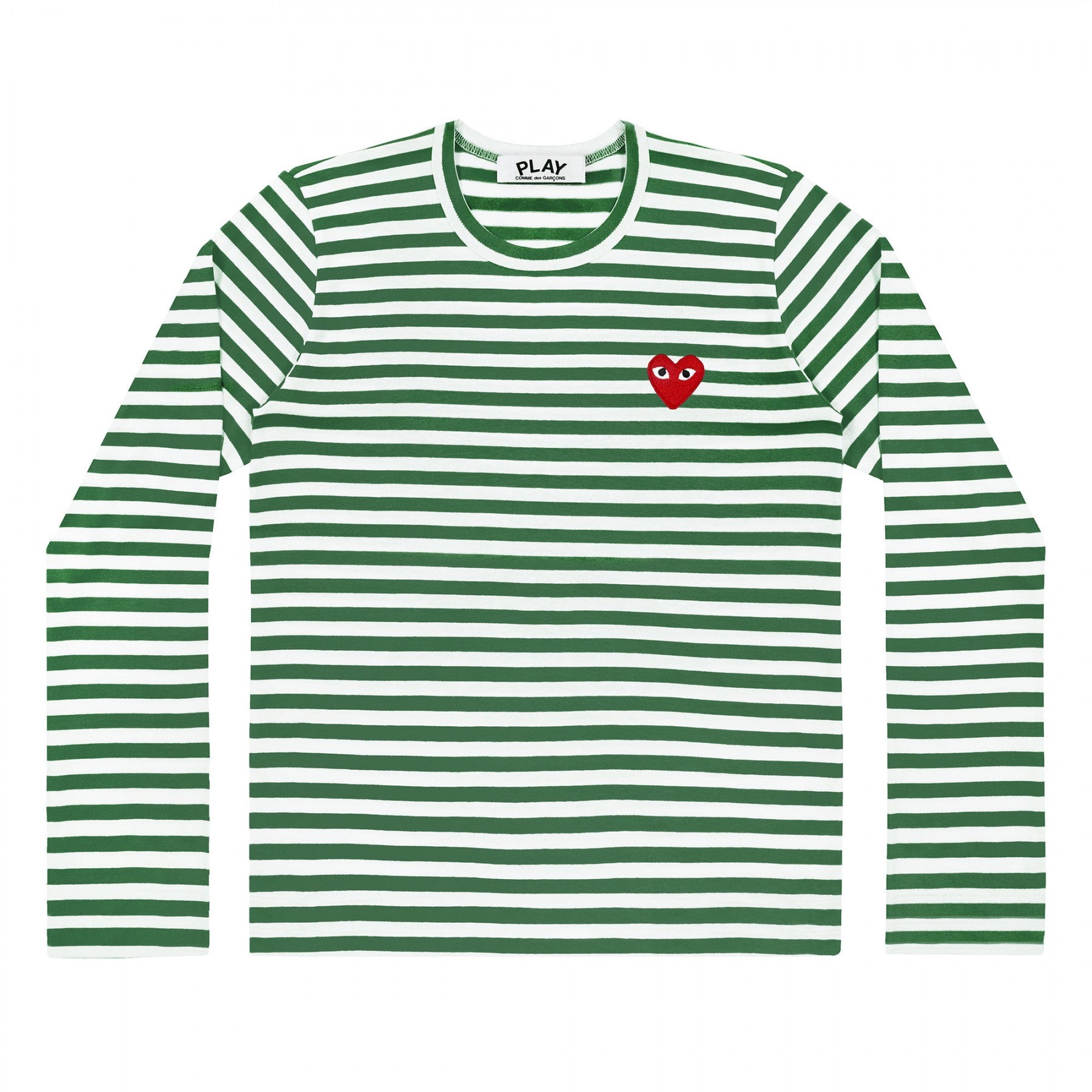 Langarma we shirt Longsleeve manche longue rotes Herz red heart logo emblem patch Comme des Garcons Commes des Garcon Comme de Garcons Comme de Garcon Comm des Garcons