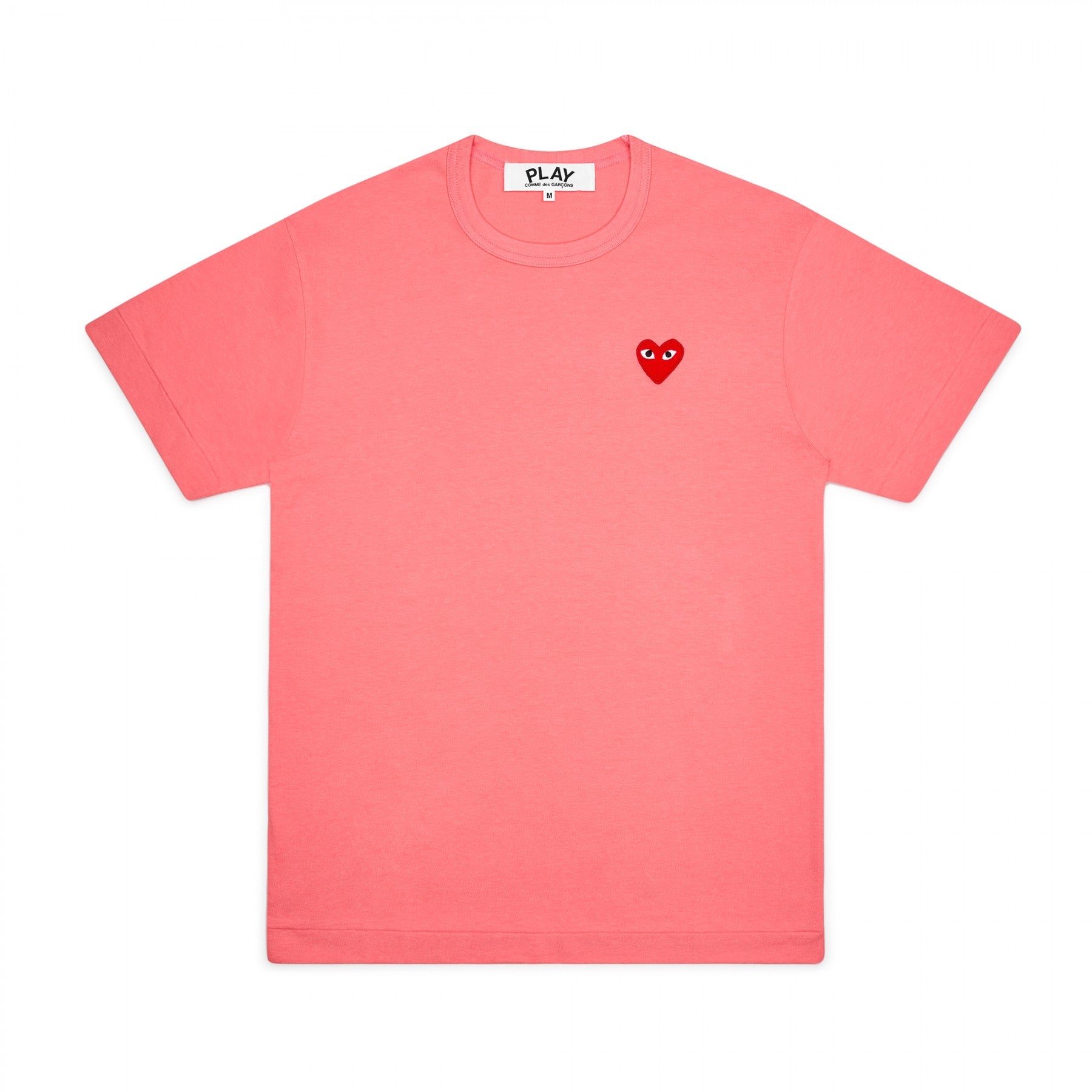 Play Comme des Garçons T-Shirt in leuchtender Farbe mit rotem Herz 