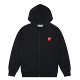 Kapuzenpulli Kaputzenpulli Hoodie hoody sweatshirt sweater capuche Kaputzenjacke rotes Herz red heart logo emblem patch Comme des Garcons Commes des Garcon Comme de Garcons Comme de Garcon Comm des Garcons