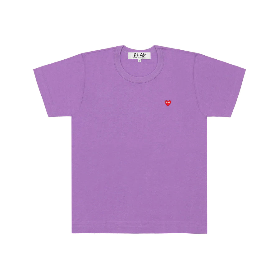 Play Comme des Gar ons Color Series T Shirt Purple Small Red Heart Emblem