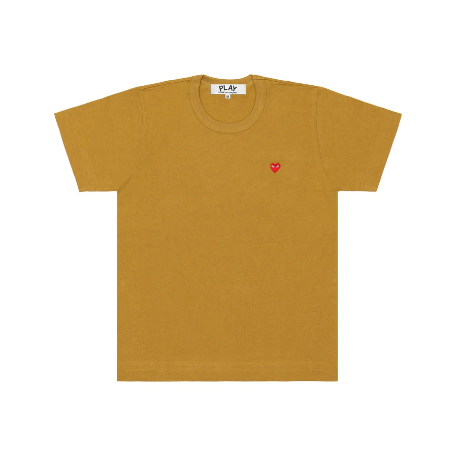 Play Comme des Garcons Color Series T Shirt mit kleinem roten Herz