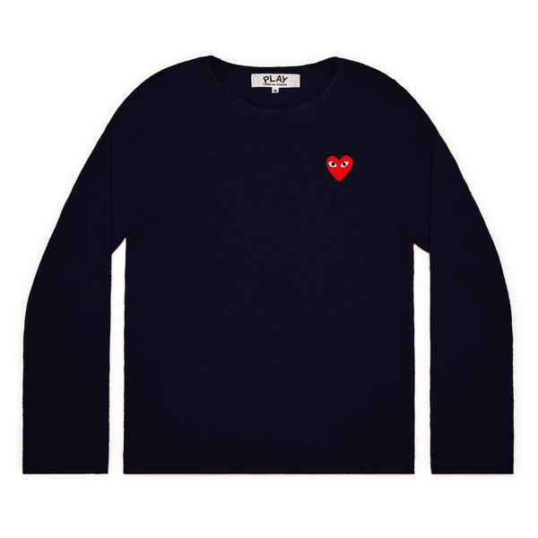 Play Comme des Garçons Knit - Navy / Red Heart Emblem