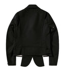 Black CDG Cut Out Buckle Detail Jacket