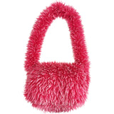 ERL Faux Fur Messenger Bag