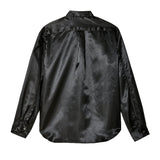 BLACK COMME des GARÇONS Satinbluse – Schwarz