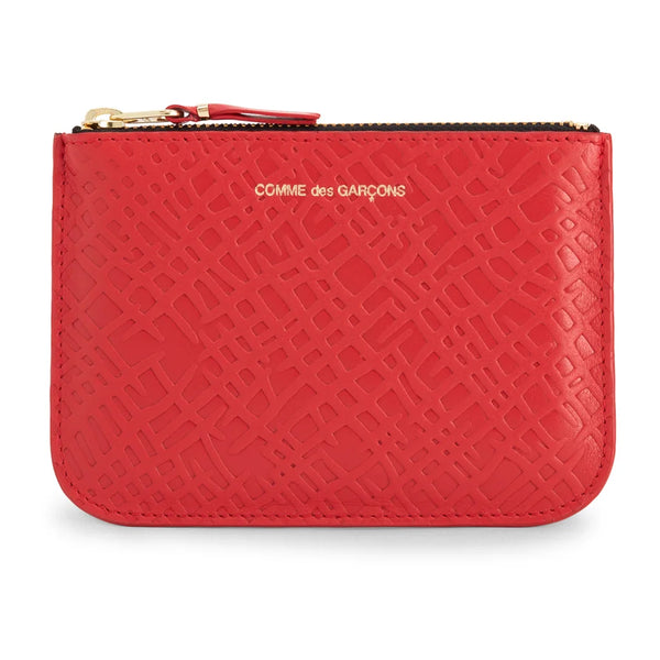 CDG Embossed Roots Wallet Red / SA5100ER-2