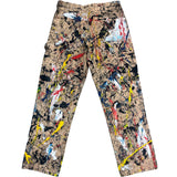 Sky High Farm Handbemalte Canvas-Hose mit gedoppelten Knien