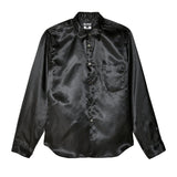 BLACK COMME des GARÇONS Satinbluse – Schwarz