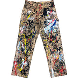 Sky High Farm Handbemalte Canvas-Hose mit gedoppelten Knien