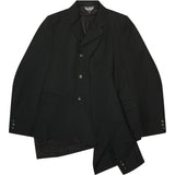 Black CDG Sleeve-Detail Jacket