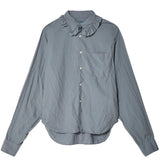 BLACK COMME des GARÇONS Ruffle Collar Blouse – Gray
