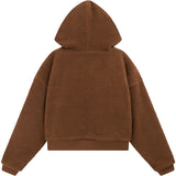 ERL Terry Fleece Kapuzenjacke mit Reißverschluss