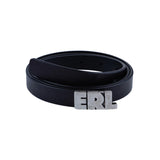 ERL Schmaler Logo Leder-Gürtel