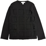 CDG SHIRT Pullover mit geometrischen Ausschnitten