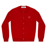 Play Comme des Garçons Ladies's Cardigan - Red / Red Heart