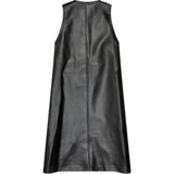 Black CDG Kleid mit Gürtelschnallen Detail
