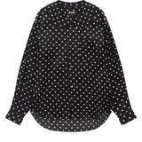 Black CDG Asymmetric Polka Dot Shirt