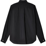 Black CDG Frilled Shirt