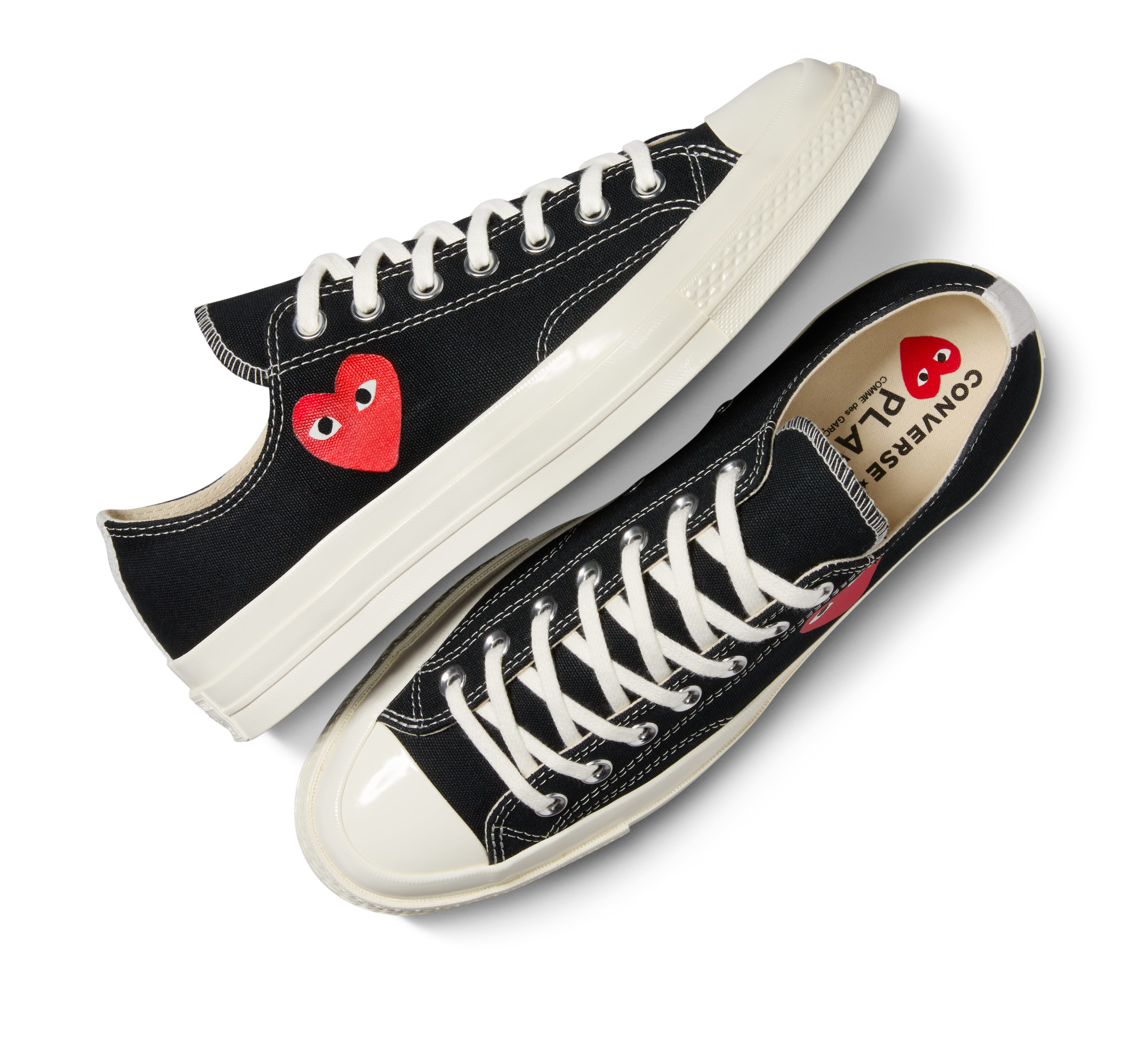 Black Converse Chucks Mit Herz Low Top Comme Des Garcons Converse Weiss CDG PLAY X CONVERSE Chuck
