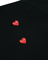 Play Comme des Garçons Scattered Hearts Print T-shirt - Schwarz