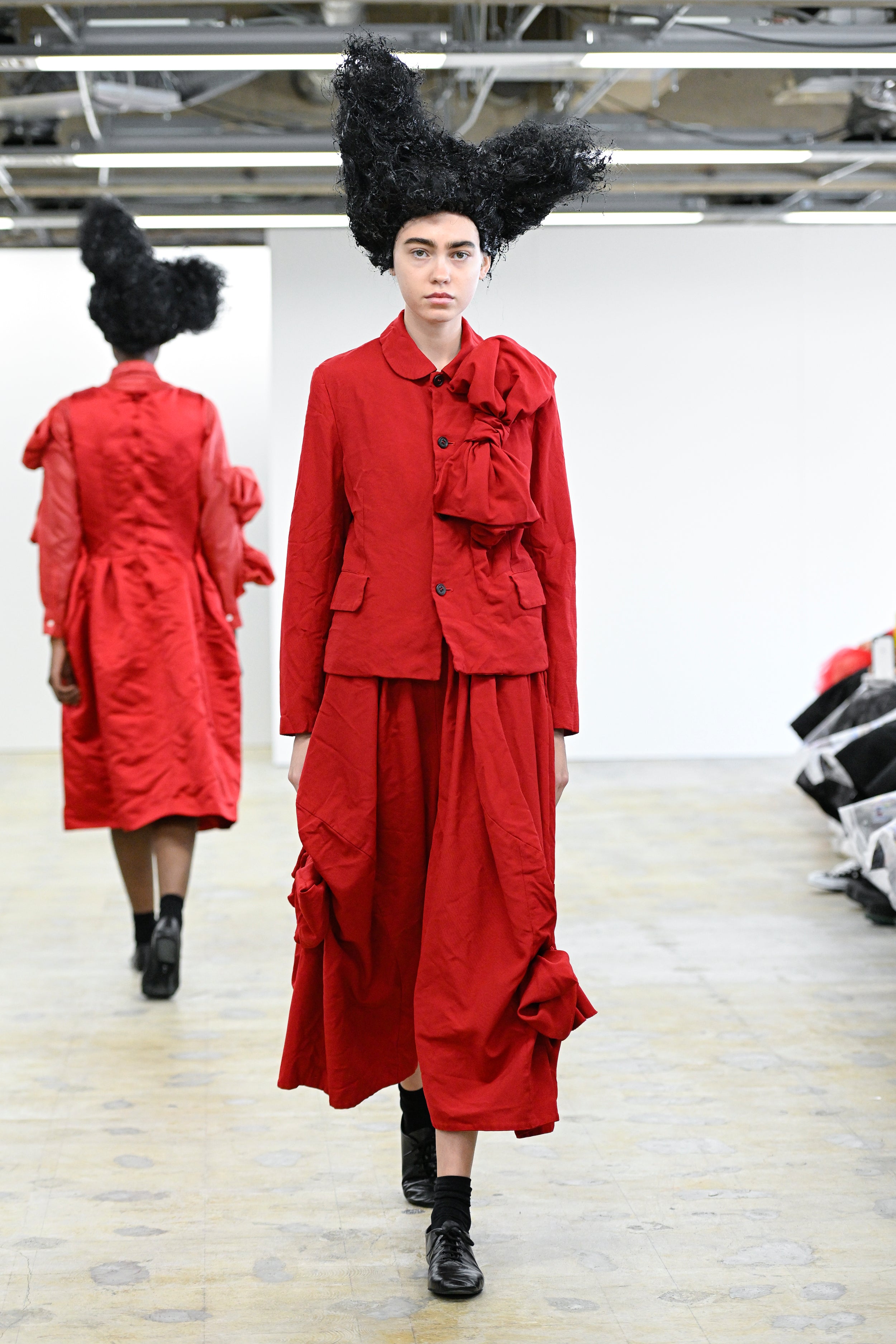 tamo)COMME DES GARÇONS Play Comme des Garçons: Hooded Sweatshirt with Double Red